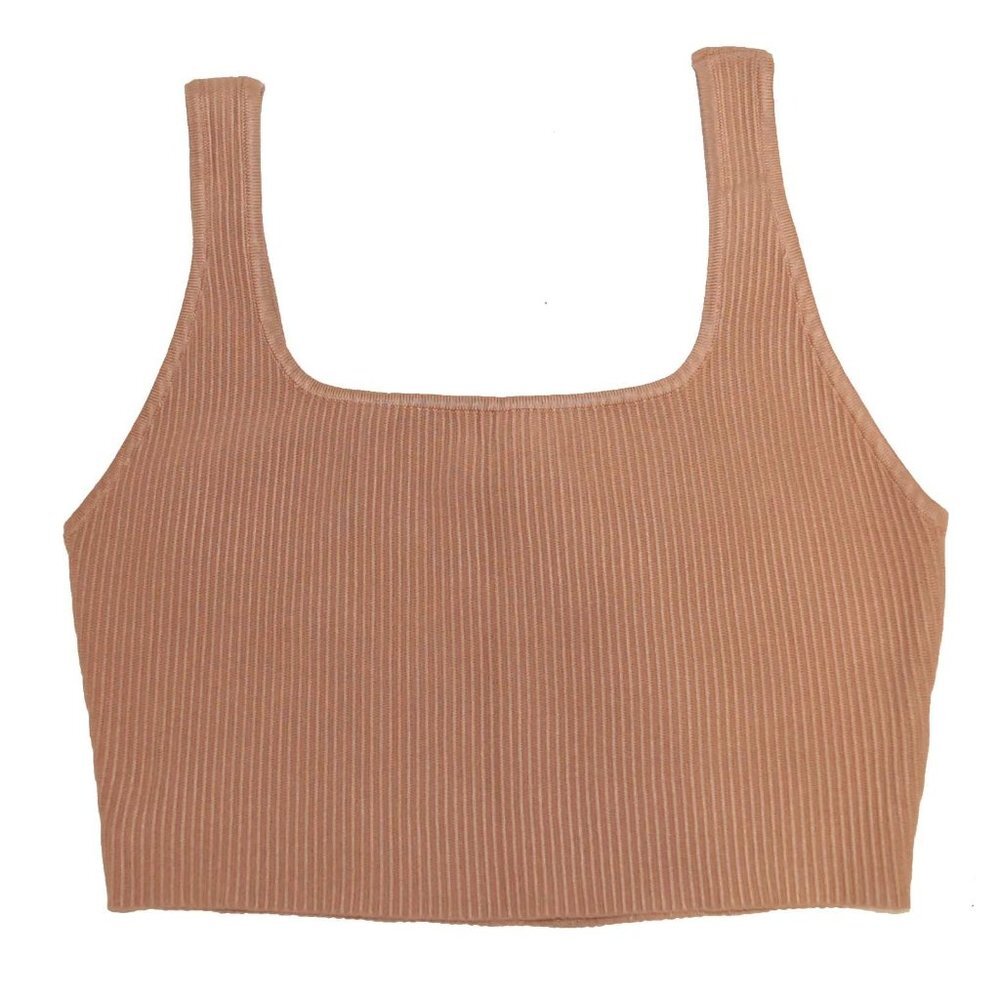 NWT HOUSE OF HARLOW Crop Compression Knit Tank Top large L